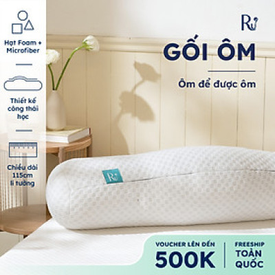 Gối Ôm Công Thái Học Cao Cấp Ru9 - Phiên Bản Mới | Chất Liệu Foam Mềm Mại | Chống xẹp | Đem Lại Giấc Ngủ Ngon