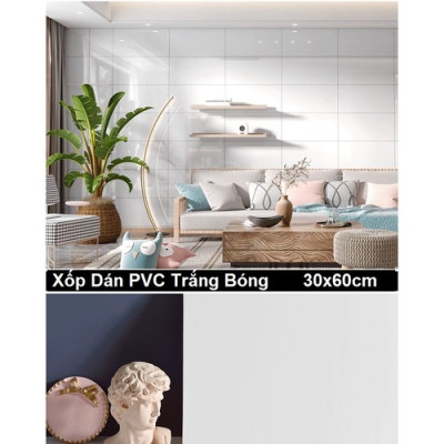 Bộ 10 Tấm Xốp Dán Tường 3D PVC Đá Xám La Mã 60x30cm Keo Sẵn Dày 2,5mm Cao Cấp, Sang Trọng 
