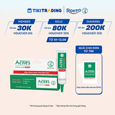 Kem chấm mụn chuyên sâu Acnes Blemish Clear Cream 10g