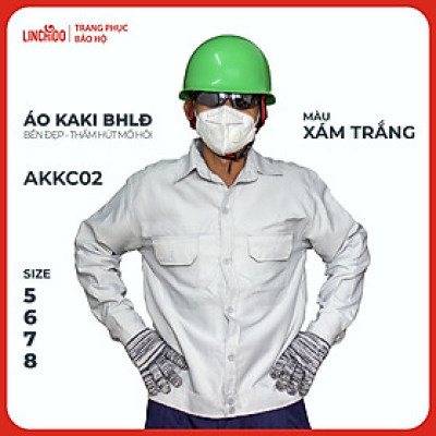 Áo kaki Bảo Hộ Lao Động Chất Liệu Thấm Hút Mồ Hôi Thoáng Mát Bền Đẹp - Mã AKKC02