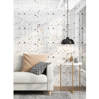 Bộ 5 Tấm Xốp Dán Tường 3D PVC Lá Hồng 60x30cm Keo Sẵn Dày 2,5mm Cao Cấp, Sang trọng