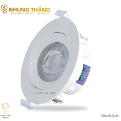 ĐÈN LED ÂM TRẦN DOWNLIGHT RẠNG ĐÔNG MODEL D AT02 XG 76/6.5W - THAY ĐỔI ĐƯỢC GÓC CHIẾU