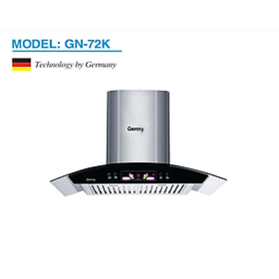 Máy hút mùi nhà bếp kính cong Genny Gn-72K Hàng Chính Hãng