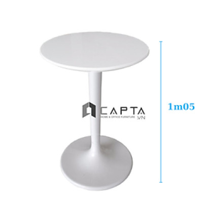 Bàn bar cao ngoài trời composite đúc tiêu chuẩn Châu Âu nhập khẩu cao cấp TB Tulip -06S màu trắng TpHCM