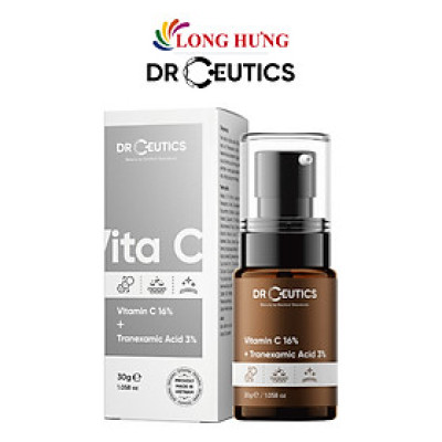 Tinh chất dưỡng trắng da DrCeutics Vit C Vitamin C 16% + Tranexamic Acid 3% (30g) - Hàng chính hãng