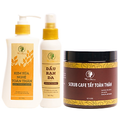 Bộ đánh bay thâm rạn, dưỡng trắng body cơ bản Wonmom