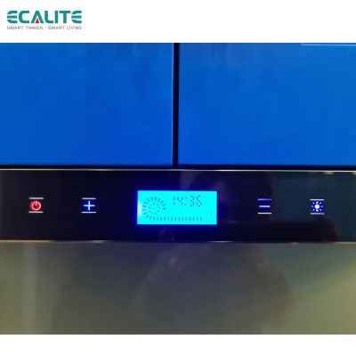 Máy Hút Mùi Âm Tủ H-Series Ecalite EH-AT90LCD -  Kính Đen - Điều Khiển Cảm Ứng 3 Tốc Độ - Màn Hình LCD Hiện Đại - Hàng Chính Hãng
