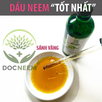 Dầu neem hữu cơ DOCNEEM, chai 50ml, phòng trị sâu bệnh hoa hồng, phong lan, cây cảnh, dầu neem oil nguyên chất ép lạnh 
