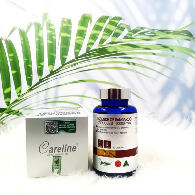 Viên uống tăng cường sinh lý nam Careline Essence Of Kangaroo 30000max giúp bổ thận tráng dương Hộp 60 viên