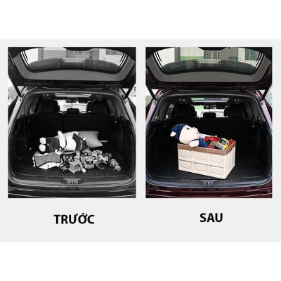 Hộp Đựng Đồ Tiện Dụng Có Thể Gập Gọn Loại 56L/30L Để Đồ Cốp Sau Ô Tô - Thùng Đựng Đồ Đa Năng
