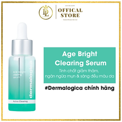 Serum huyết thanh chứa Salicylic acid và Niaciamide giúp cân bằng tuyến dầu, giúp giảm mụn, ngừa thâm, sáng da Dermalogica Age Bright Clearing Serum 30ml