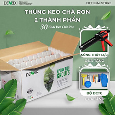 Thùng Keo Chà Ron 2 Thành Phần - Keo Chít Mạch Chống Thấm, Không Chứa Chất Gây Ung Thư