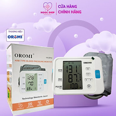 Máy đo huyết áp điện tử bắp tay OROMI YK-BPA4 - Có hỗ trợ giọng nói tiếng việt - Hàng chính hãng