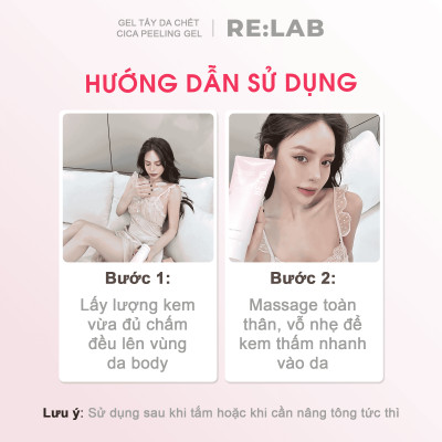 Kem body RE:LAB Whitening Body Lotion 200ml , Nâng tone dưỡng trắng da, làm đều màu da