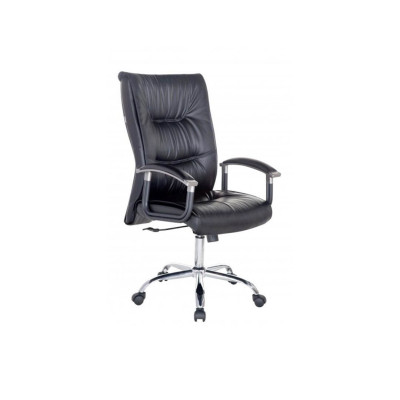 Ghế văn phòng chân xoay lưng trung bọc da SMLIFE Noah