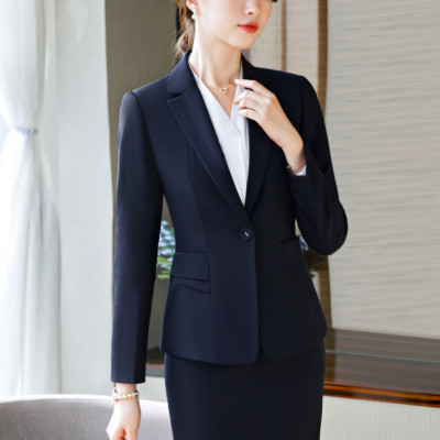 Bộ Vest Áo Váy Nữ Titishop ACC178 - Xanh Đen