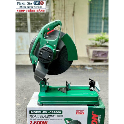 Máy cắt sắt DEKTON CS 2600W, Nặng 15KG, Mô tơ 100% Dây đồng, Bảo hành 12 tháng
