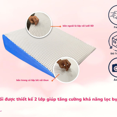 Gối Latex Foam Chống Trào Ngược Cho Người Lớn Kingroll 
