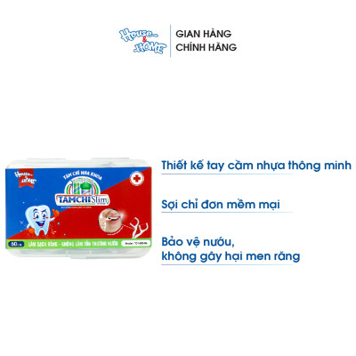 Tăm chỉ nha khoa TAMCHI Slim sợi chỉ đơn hộp 50 cái