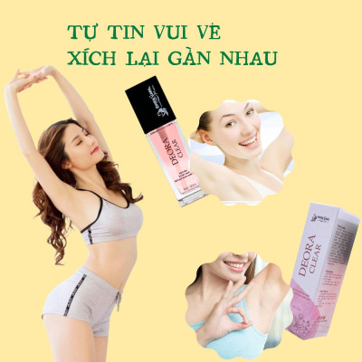 COMBO 10 Lọ Xịt Khử Mùi DEORA CLEAR Quyên Lara 50ml, Khử Mùi Hôi Nách, Ngăn Tiết Mồ Hôi