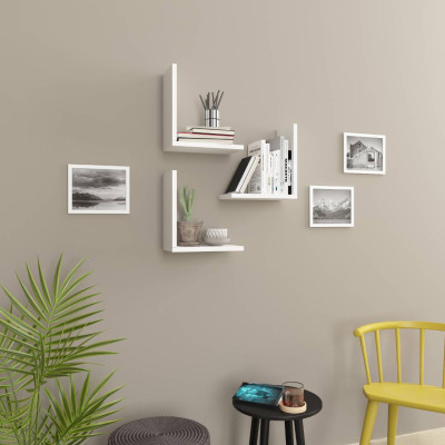 Kệ gỗ trang trí phòng khách gia đình SMLIFE Wesley