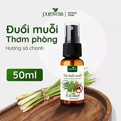 Tinh dầu xịt đuổi muỗi sả chanh Purevess