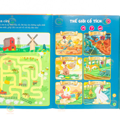 (Bản nâng cấp 2022) Sách nói Điện tử Song ngữ Anh - Việt cho trẻ em - Sách điện tử đa chức năng giáo dục sớm
