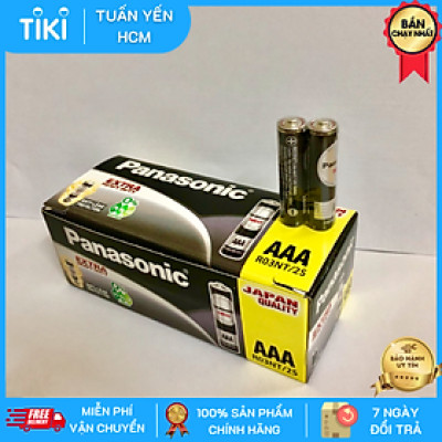 Hộp gồm 30 vỉ pin đũa đen AAA NEO Panasonic R03NT/2S (Hàng chính hãng)