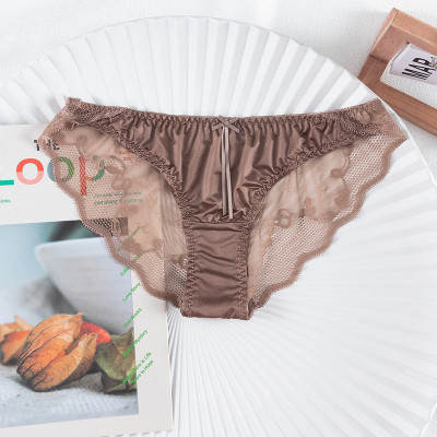 Combo 5 Quần Lót Nữ Lụa Bóng Phối Ren Cao Cấp Q8093 – Mềm Mịn, Sang Trọng, Co Giãn 4 Chiều