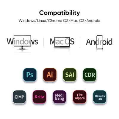 Bảng Vẽ Điện Tử Đồ Họa Kỹ Thuật Số 10*6 inch XP-Pen Deco 01 V3 - Hàng Nhập Khẩu