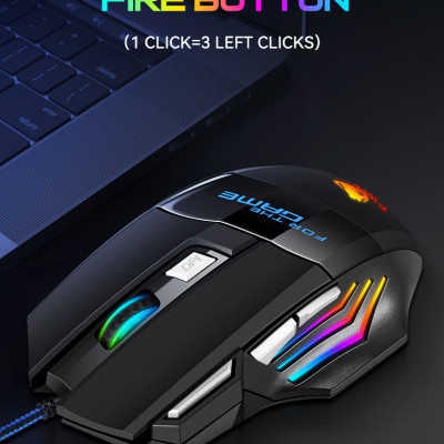 Chuột Gaming T-Wolf X1 Led USB - Hàng Chính Hãng