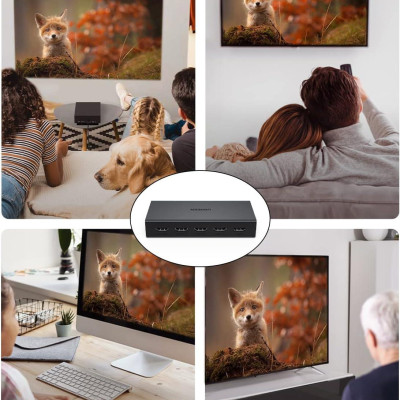 Ugreen UG90514CM570TK 4K60HZ HDMI Splitter v2.0 bộ chia 1 vào 4 ra 1 in 4 Out - HÀNG CHÍNH HÃNG