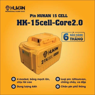 PIN 15CELLS 6.0AH HK-15CELL-CORE3.2 HUKAN - HÀNG CHÍNH HÃNG