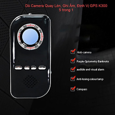 ROGTZ - Mày dò Camera ẩn Tiền Fake La bàn Chống trộm cao cấp K300  Báo động rung Đèn cảnh báo chống mất trộm Nhỏ gọn Hiệu quả Chính xác cao Chất liệu cao cấp Độ bền cao Phạm vi phát hiện rộng Hàng Chính Hãng