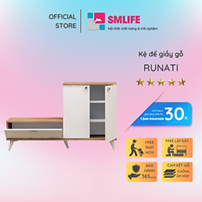 Tủ giày gỗ MDF thiết kế đẹp SMLIFE Runati