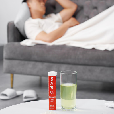 Combo Thực phẩm bảo vệ sức khỏe KUDOS IMMUNITY BOOST EXTRA STRENGTH + KUDOS DAILY VITAMINS PLUS BIOTIN & GINSENG (20 viên/ Tuýp)