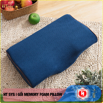 Gối cao su non Memory Foam Pillow công nghệ Nhật Bản -HT SYS- Giúp Ngủ Nhanh - Chống thoái hoá đốt sống cổ - [ Hàng Nhập Khẩu ]