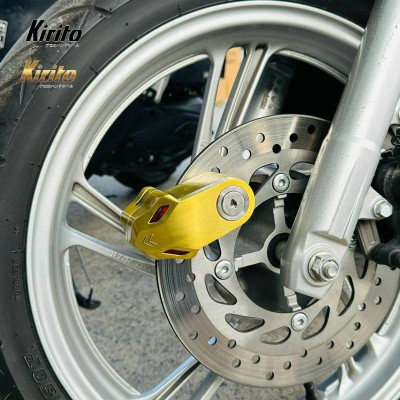 Khoá đĩa xe máy chống trộm, báo động Kirito cao cấp