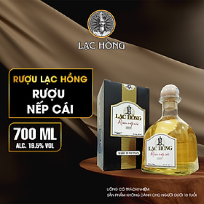 [Combo 02 chai] [Dung tích 700ml, 19.5%] Lạc Hồng rượu nếp cái hoa vàng, rượu nếp, rượu vodka, sản xuất theo phương pháp truyền thống, vị dịu, nhẹ, uống không đau đầu.