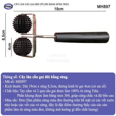 Cây Lăn Cầu Gai Đôi - MH897 - Dụng Cụ Massage Cho Mọi Lứa Tuổi/ Thư Giãn/ Giảm Căng Thẳng