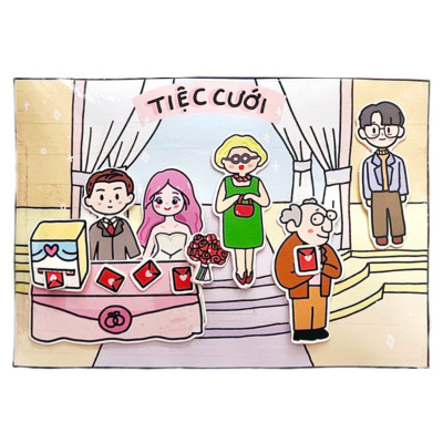 Bộ Tranh Tương Tác Cô Tiên Xanh - Tổ Chức Tiệc Cưới