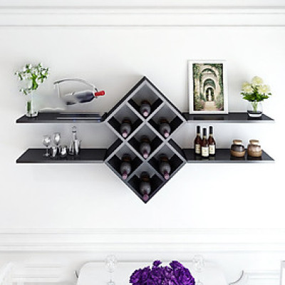 kệ phòng khách treo tường gp26 - đen 