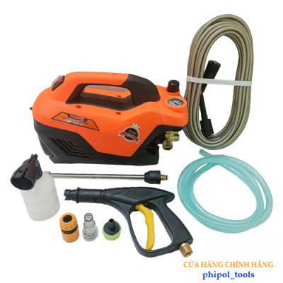 Máy rửa xe lõi đồng công suất 2300W PHIPOL TOOLS QXJ05 tặng kèm nhiều phụ kiện - Hàng Chính Hãng