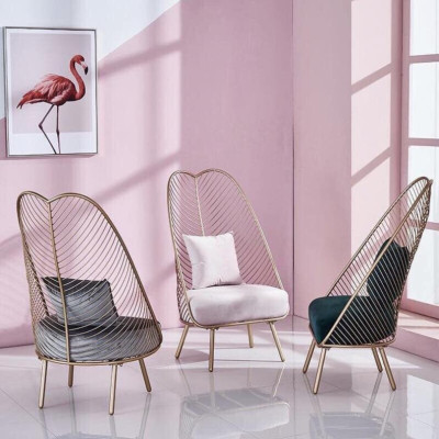 ghế lá decor đệm sắt sơn tĩnh điện hot hit ( ảnh thật)