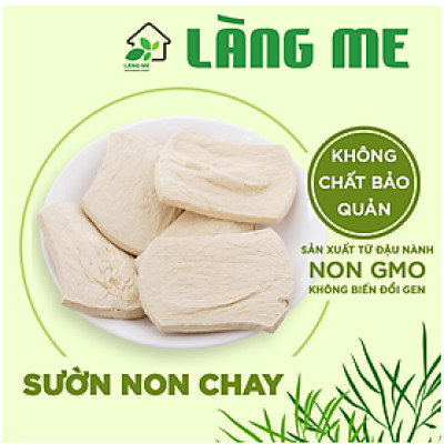 Sườn Chay Loại Ngon , Thực Phẩm Chay Thành Phần Tự Nhiên Không Chất Bảo Quản Không Biến Đổi Gen Sườn Non Chay Làng Me
