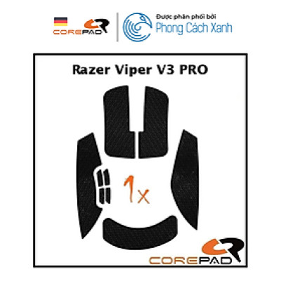 Bộ grip tape Corepad Soft Grips Razer Viper V3 PRO - Hàng Chính Hãng