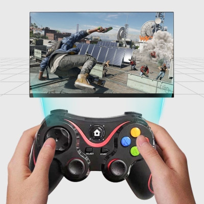 Gamepad tay game Không dây Bluetooth V8 Đa kết nối cho máy tính, laptop, smartphone, máy tính bảng, máy game hàng nhập khẩu