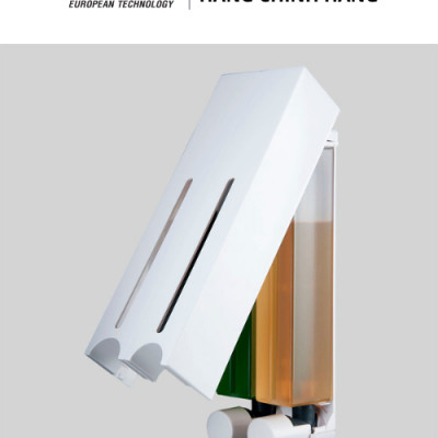 Hộp Đựng Xà Phòng Treo Tường ATMOR DH-725-1W (Màu Trắng) (HÀNG CHÍNH HÃNG)