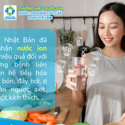 Nước uống ion kiềm thương hiệu ionLife 4.5L thùng 4 chai công nghệ Nhật bản khỏe ruột mát da
