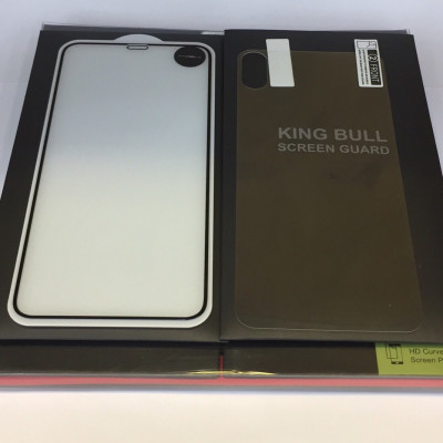 Miếng dán cường lực màn hình Iphone Xs Max hiệu MIPOW KING BULL 2 Trong 1 (HÀNG CHÍNH HÃNG)